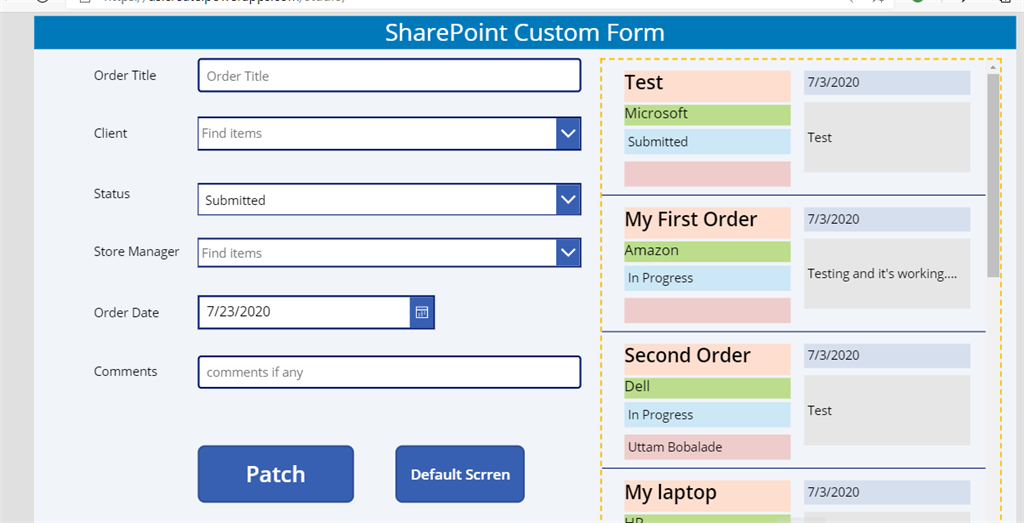 Power Apps Patch Dropdown, People Picker And Lookup Field In SharePoint